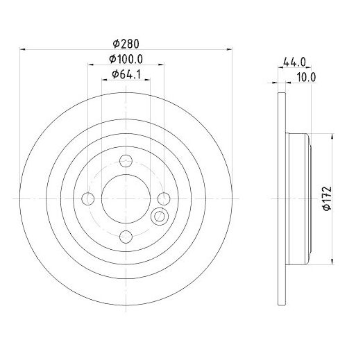 HELLA Bremsscheibe PRO 8DD 355 122-971