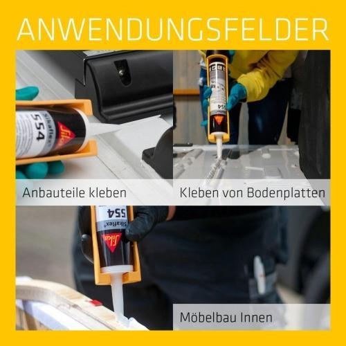 Sika Sikaflex-522 600 ml stahlgrau C124 573591