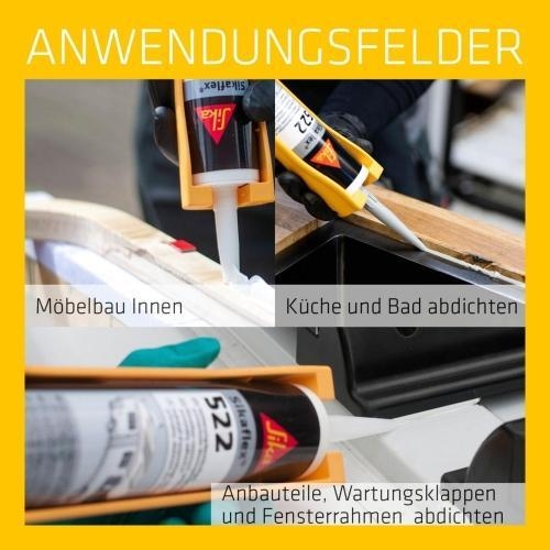 Sika Sikaflex 522 Caravan wei&szlig; 300ml STP-Klebstoff 634863