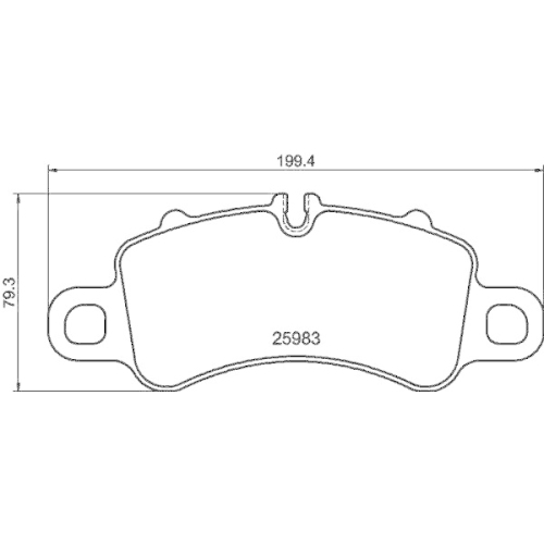 HELLA Bremsbelagsatz, Scheibenbremse 8DB 355 040-771