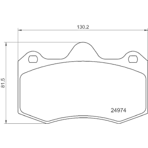 HELLA Bremsbelagsatz, Scheibenbremse 8DB 355 015-111