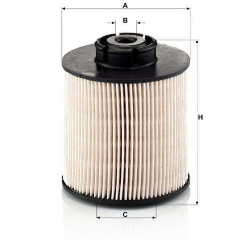 MANN-FILTER Kraftstofffilter PU 1046/1 x