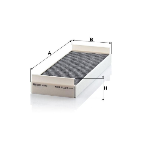 MANN-FILTER Filter, Innenraumluft CUK 4795