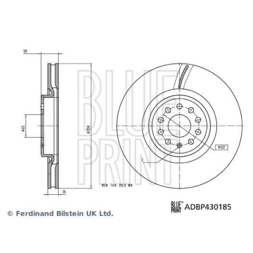 BLUE PRINT Bremsscheibe ADBP430185