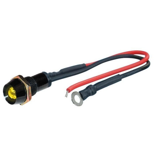 Foliatec LED Kontroll Leuchte wasserdicht Gelb 12 V Signal Lampe Signalleuchte