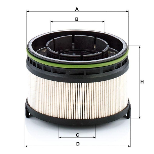 MANN-FILTER Kraftstofffilter PU 11 002 z KIT
