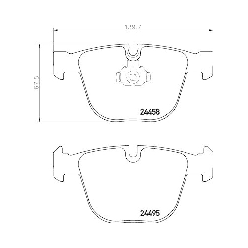 HELLA Bremsbelagsatz, Scheibenbremse 8DB 355 013-171