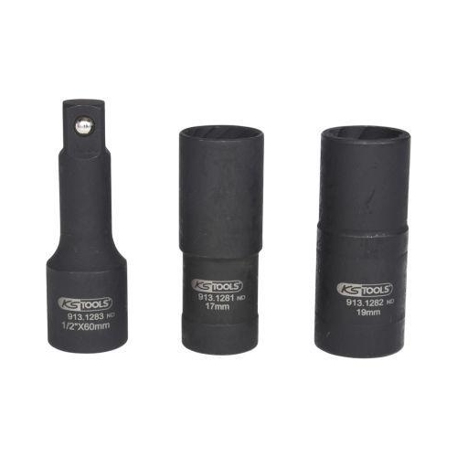 Spezial-Profil-Kraft-Stecknuss-Satz, 3-tlg,17-19mm KS TOOLS 913.1280