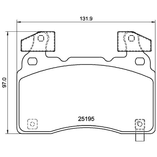 HELLA Bremsbelagsatz, Scheibenbremse 8DB 355 040-471