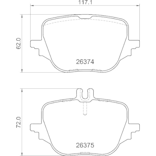 BREMBO Bremsbelagsatz, Scheibenbremse PRIME LINE P 50 169