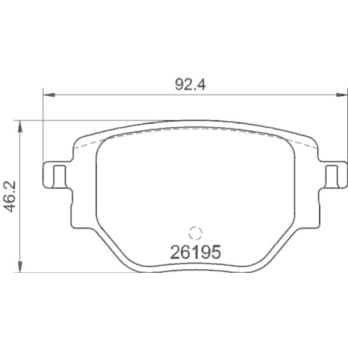 HELLA Bremsbelagsatz, Scheibenbremse 8DB 355 040-321
