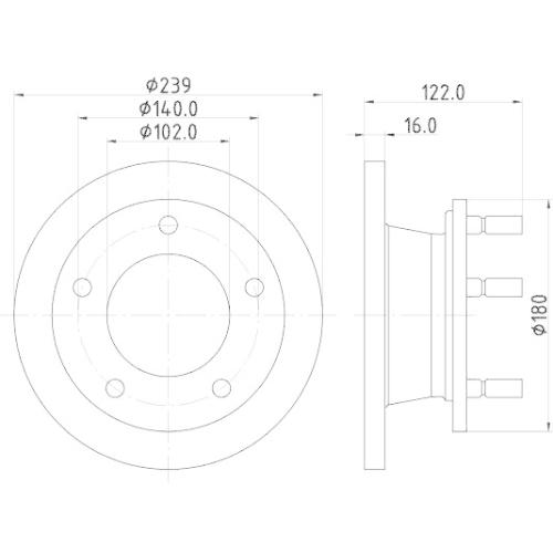 HELLA Bremsscheibe 8DD 355 101-471