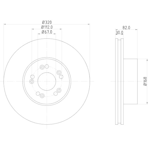 HELLA Bremsscheibe 8DD 355 102-691
