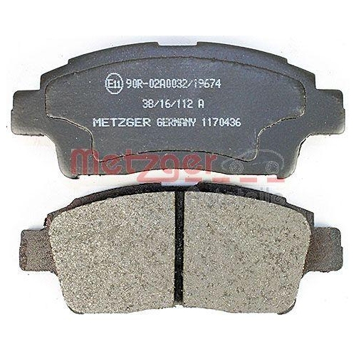 METZGER AUTOTEILE Bremsbelagsatz, Scheibenbremse 1170436