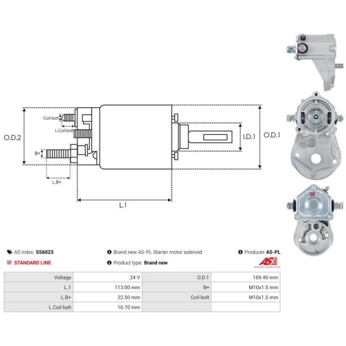 AS-PL Magnetschalter, Starter AS SS6023