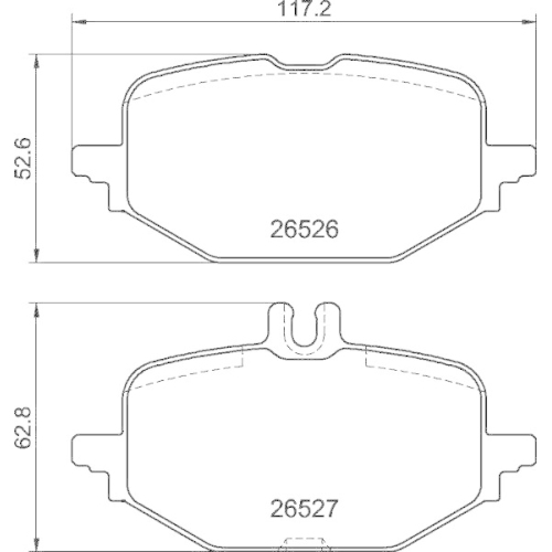 BREMBO Bremsbelagsatz, Scheibenbremse PRIME LINE P 50 172
