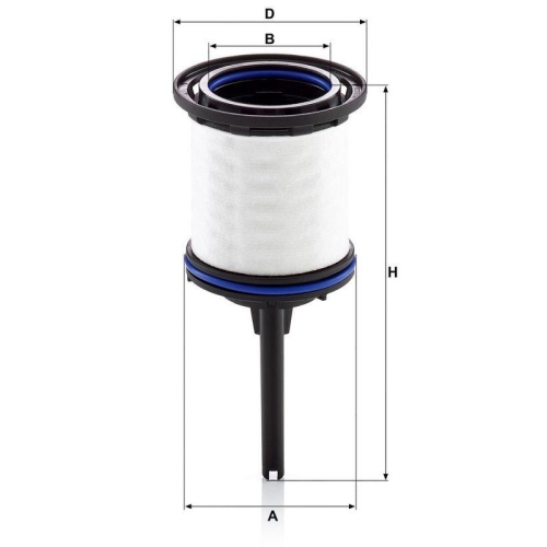 MANN-FILTER Kraftstofffilter PU 7008 z KIT