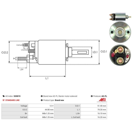 AS-PL Magnetschalter, Starter AS SS9019