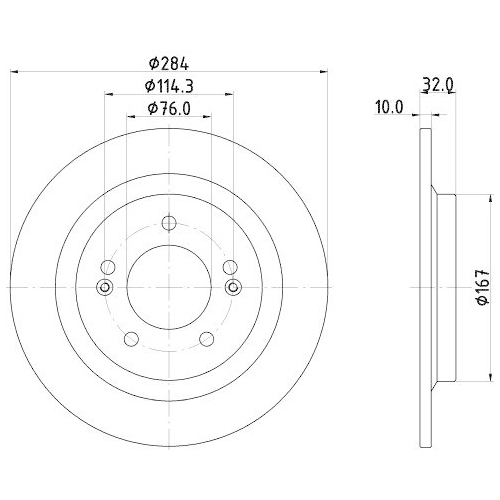 HELLA Bremsscheibe PRO 8DD 355 134-401