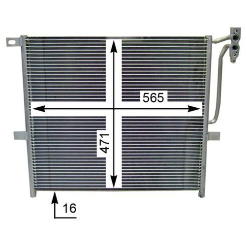 MAHLE Kondensator, Klimaanlage BEHR AC 837 000S