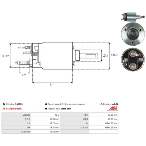 AS-PL Magnetschalter, Starter AS SS0163