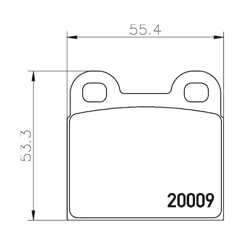 HELLA Bremsbelagsatz, Scheibenbremse 8DB 355 006-991