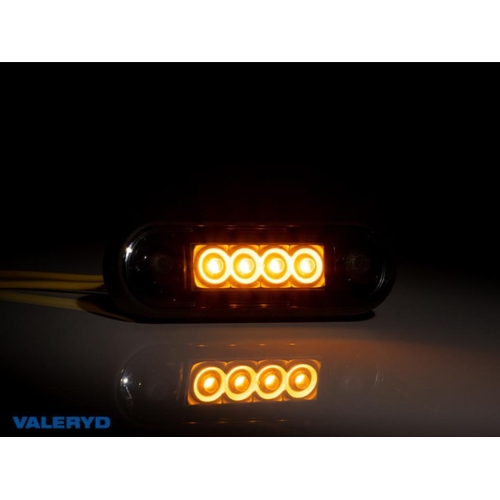 LED Seitenmarkierungsleuchte Valeryd Arctic Night 84,2x27,7x12,8mm Gelb 12-36V