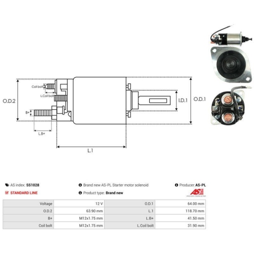 AS-PL Magnetschalter, Starter AS SS1028