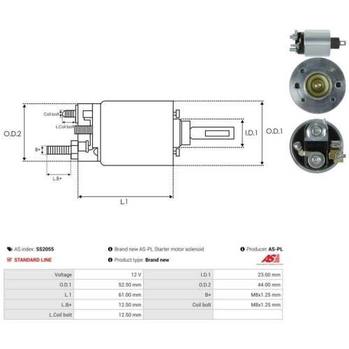 AS-PL Magnetschalter, Starter AS SS2055