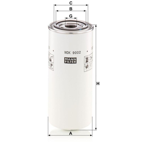 MANN-FILTER Kraftstofffilter WDK 9002