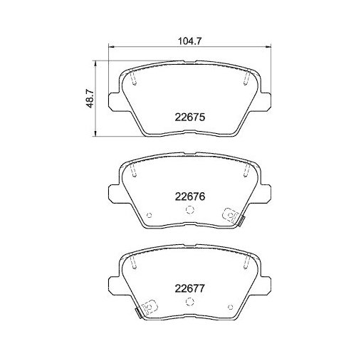 HELLA Bremsbelagsatz, Scheibenbremse 8DB 355 037-891