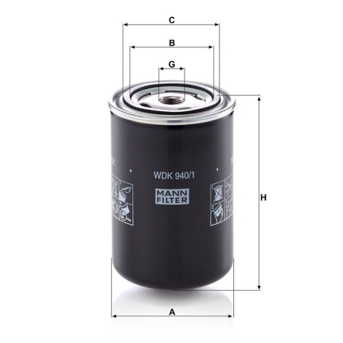 MANN-FILTER Kraftstofffilter WDK 940/1