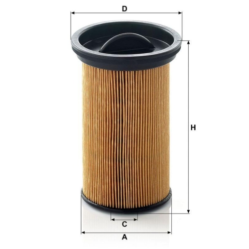 MANN-FILTER Kraftstofffilter PU 742
