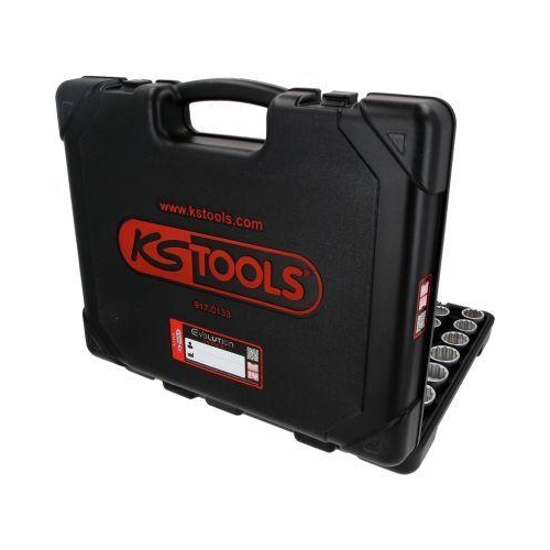 1/4 Zoll+3/8 Zoll+1/2 Zoll Steckschl&uuml;ssel-Satz, 133-tlg KS TOOLS 917.0133