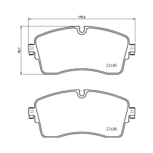 HELLA Bremsbelagsatz, Scheibenbremse 8DB 355 039-321