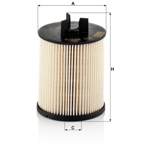 MANN-FILTER Kraftstofffilter PU 819/3 x