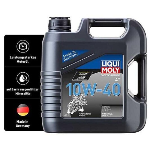 2x Liqui Moly Motorbike 4T 10W-40 Motor&ouml;l 4-Liter 3046 - 8 Liter