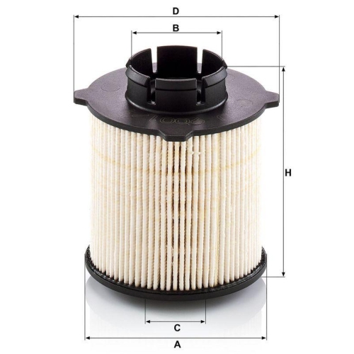 MANN-FILTER Kraftstofffilter PU 9001/1 x