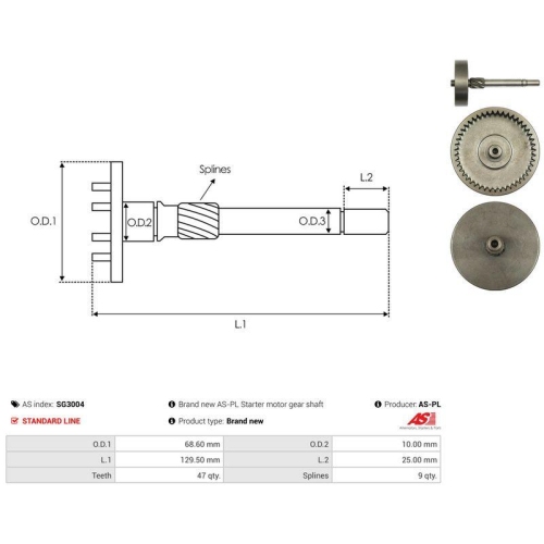 AS-PL Reparatursatz, Starter AS SG3004