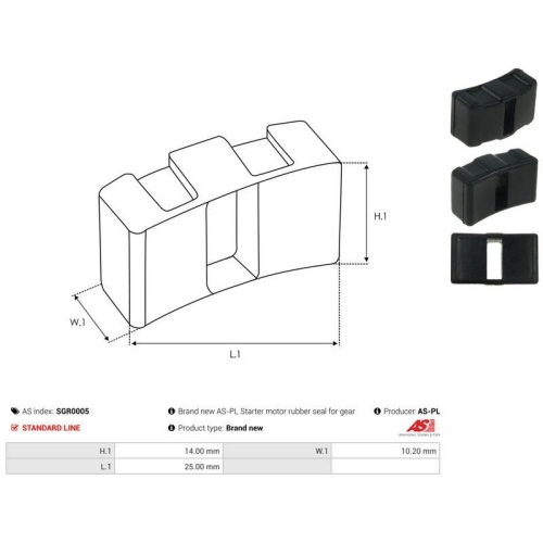 AS-PL Reparatursatz, Starter AS SGR0005