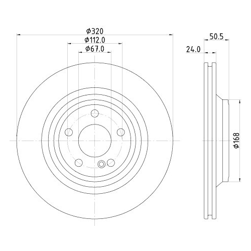 HELLA Bremsscheibe PRO High Carbon 8DD 355 133-251