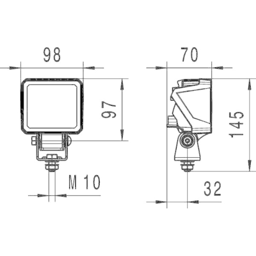 HELLA Arbeitsscheinwerfer 1GA 996 479-011