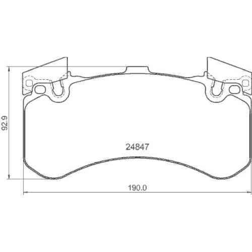 HELLA Bremsbelagsatz, Scheibenbremse 8DB 355 015-991