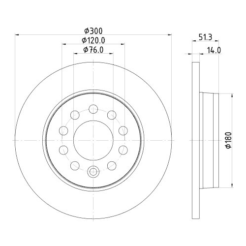 HELLA Bremsscheibe PRO 8DD 355 135-021