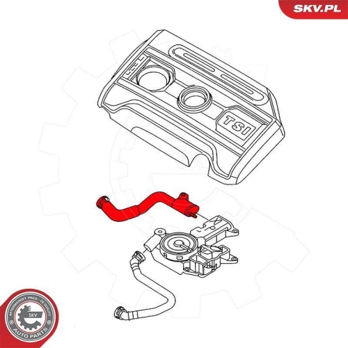 ESEN SKV Schlauch, Kurbelgehäuseentlüftung