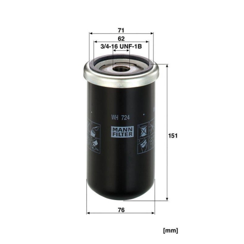 MANN-FILTER &Ouml;lfilter WH 724