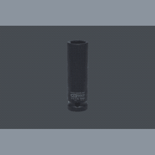 1/2 Zoll Sechskant-Kraft-Stecknuss, lang, 16mm auf H&auml;nger KS TOOLS 515.1116-E