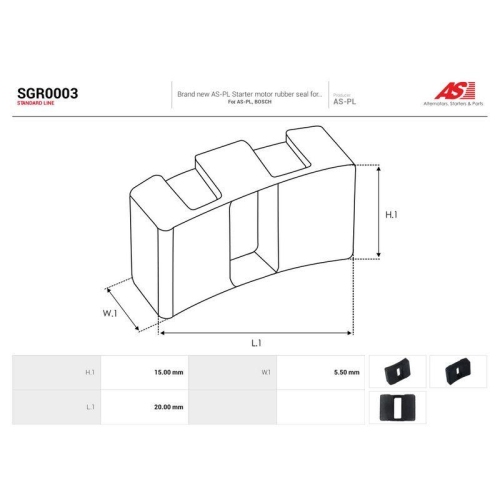 AS-PL Reparatursatz, Starter AS SGR0003