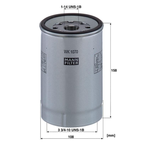MANN-FILTER Kraftstofffilter WK 1070 x