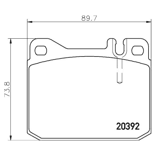 HELLA Bremsbelagsatz, Scheibenbremse 8DB 355 017-481